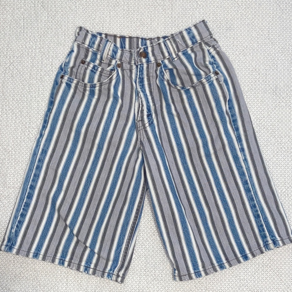 Levi’s Striped Blue and Gray jorts
